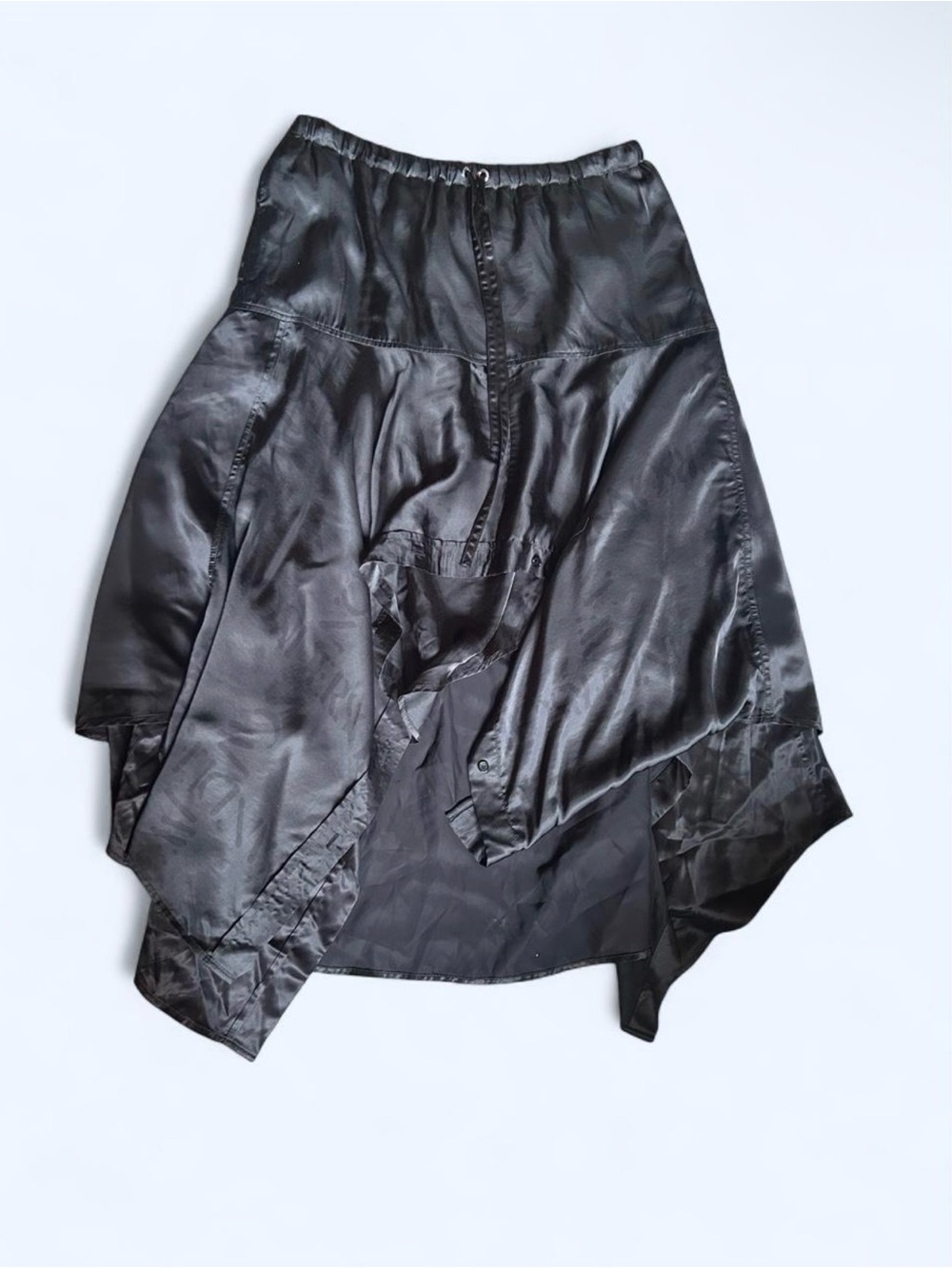 J.W. Anderson Black Silk Skirt